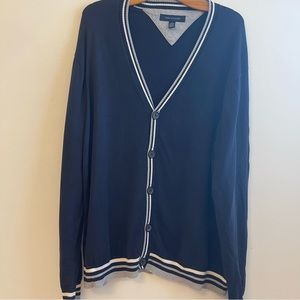 Tommy Hilfiger Women’s Cardigan Blue Button Sweater 2X